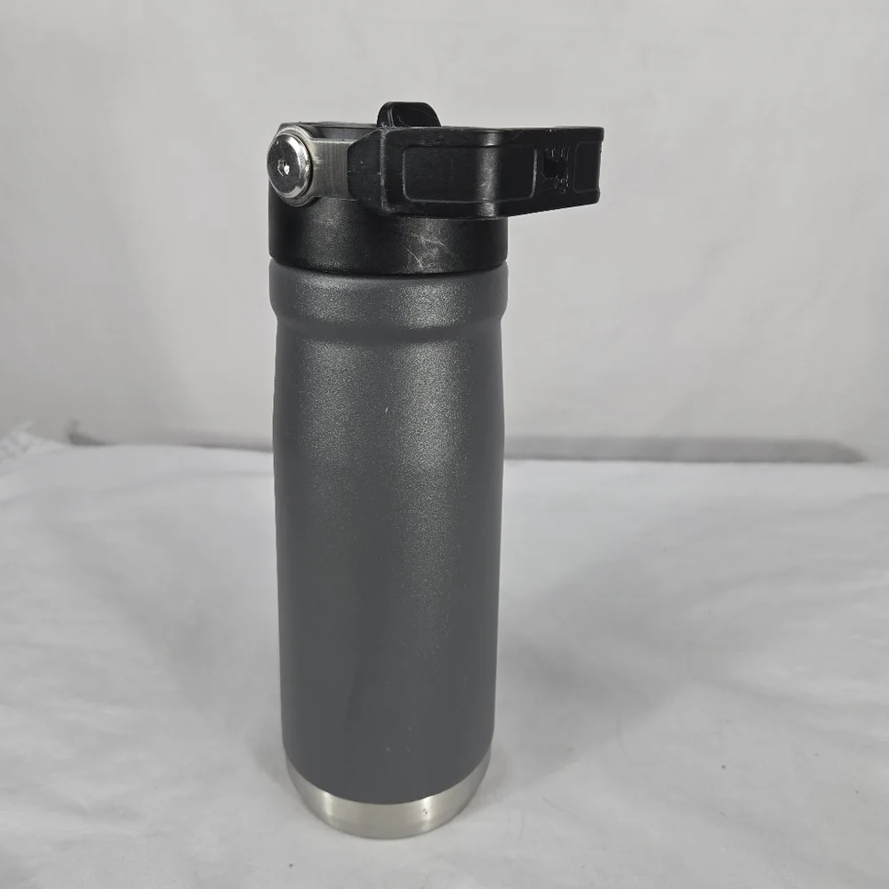 Stanley The Ice Flow Flip Straw Water Bottle 22oz Charcoal Gray Black Jug Handle